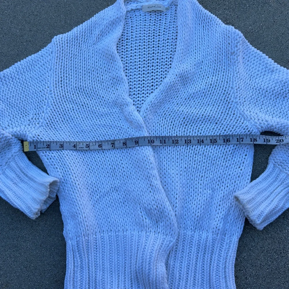 Mustard Seed Cozy White Women's Cardigan Size Small - Picture 4 of 10